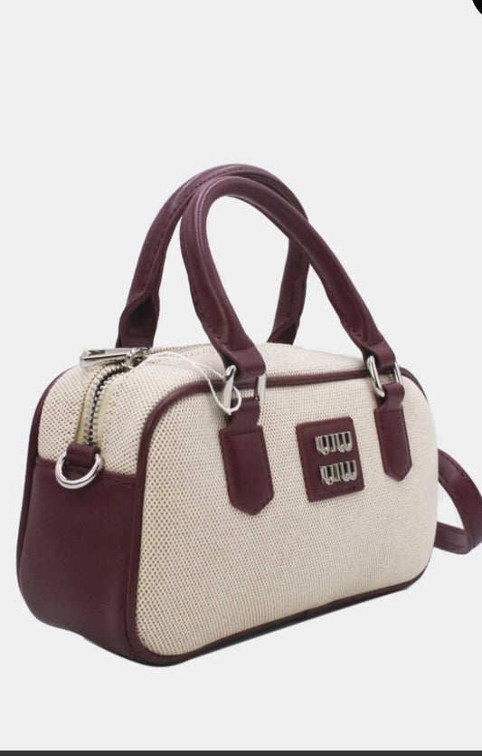 Burgundy Crossbody tas