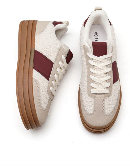 Teddy sneakers burgundy
