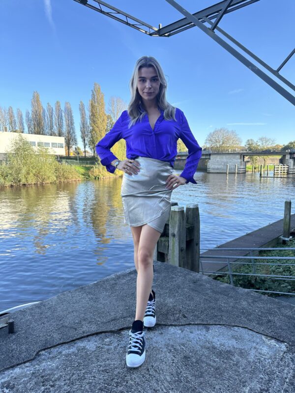 Paarse blouse - Afbeelding 4