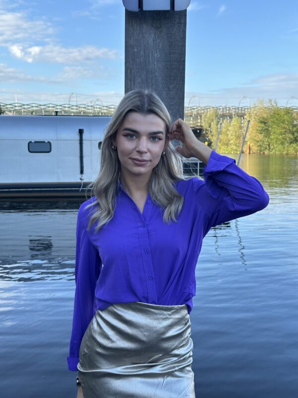 Paarse blouse - Afbeelding 3