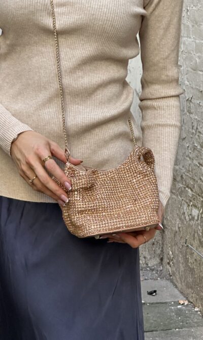 Bucket Handbag Rhinestone diamond