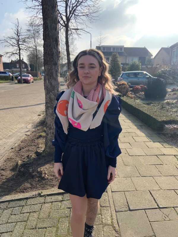 Sjaals colorful met smiley - Afbeelding 2