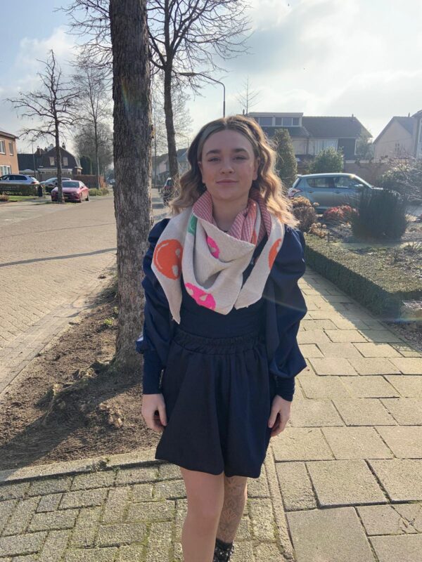 Sjaals colorful met smiley - Afbeelding 3