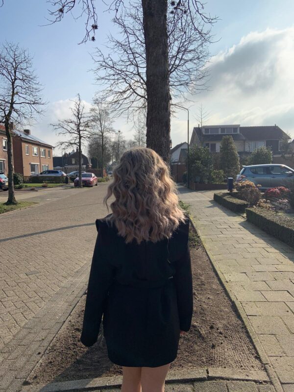 Blazer dress met belt Zwart - Afbeelding 2