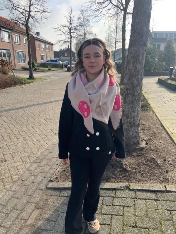 Sjaals colorful met smiley - Afbeelding 3