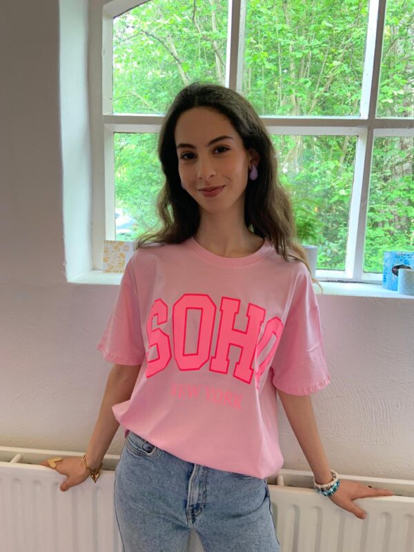 Soho roze T-shirts - Afbeelding 3