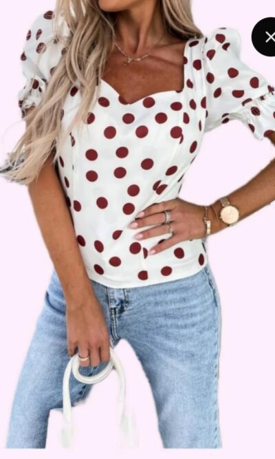 Polka dot top