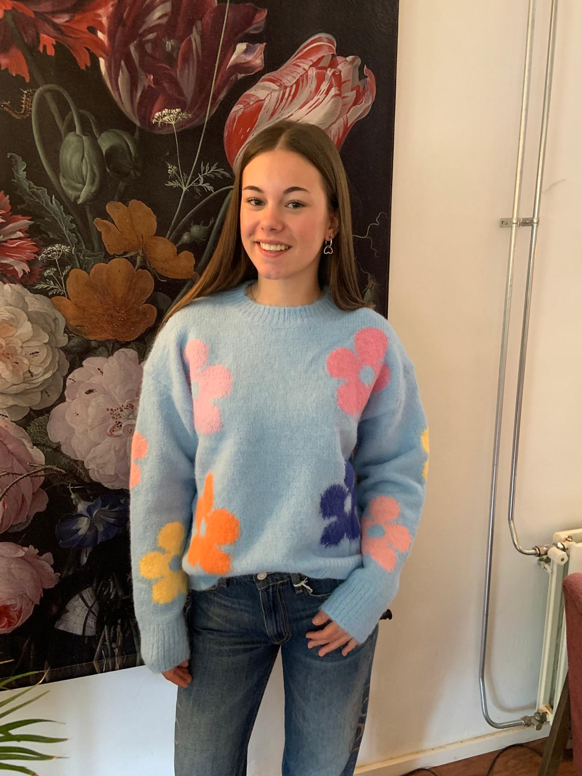 Trui flowers - Afbeelding 2