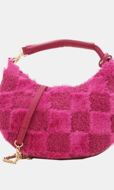 Faux fur tas Fuchsia