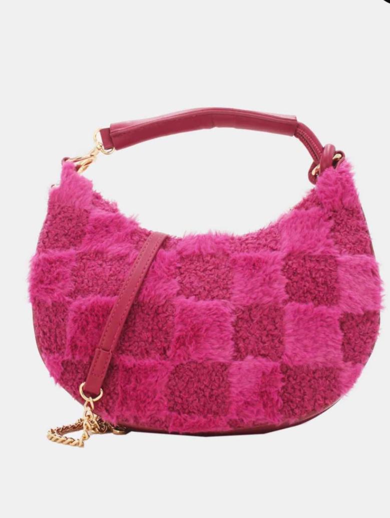 Faux fur tas Fuchsia