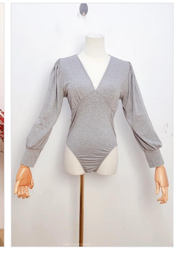 Grijze bodysuit - Afbeelding 2