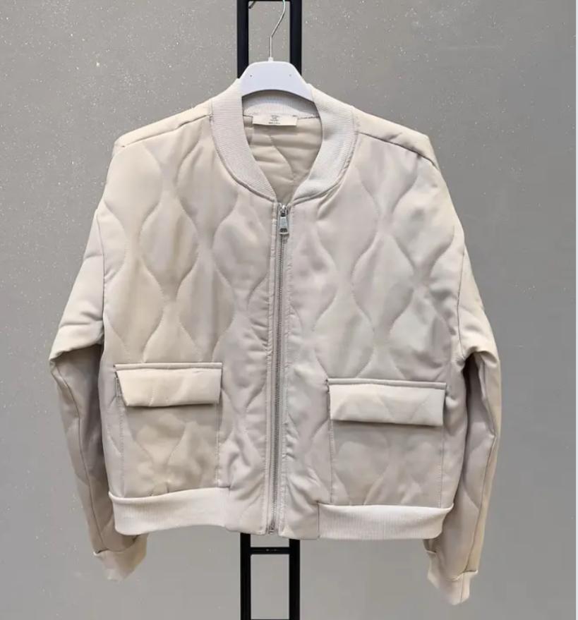 Beige bomberjack