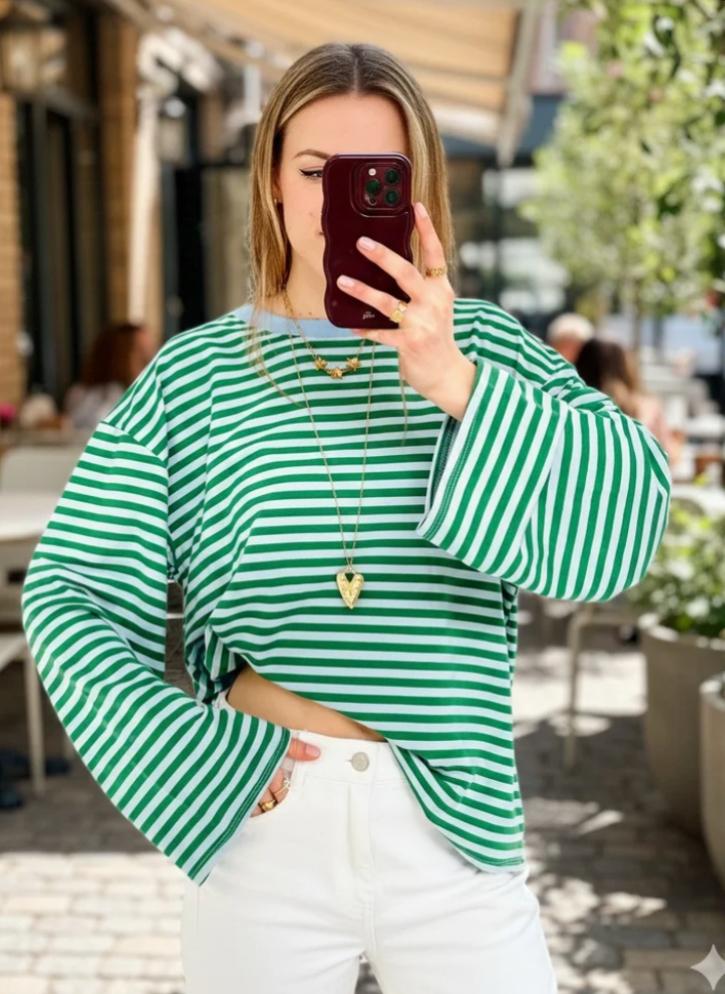 Gestreepte longsleeve - Afbeelding 2